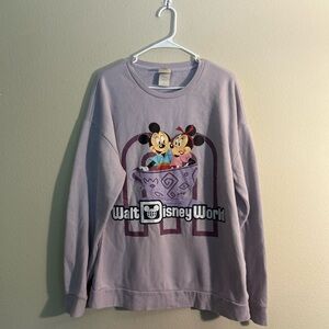 LG Lavender Disney World Sweatshirt